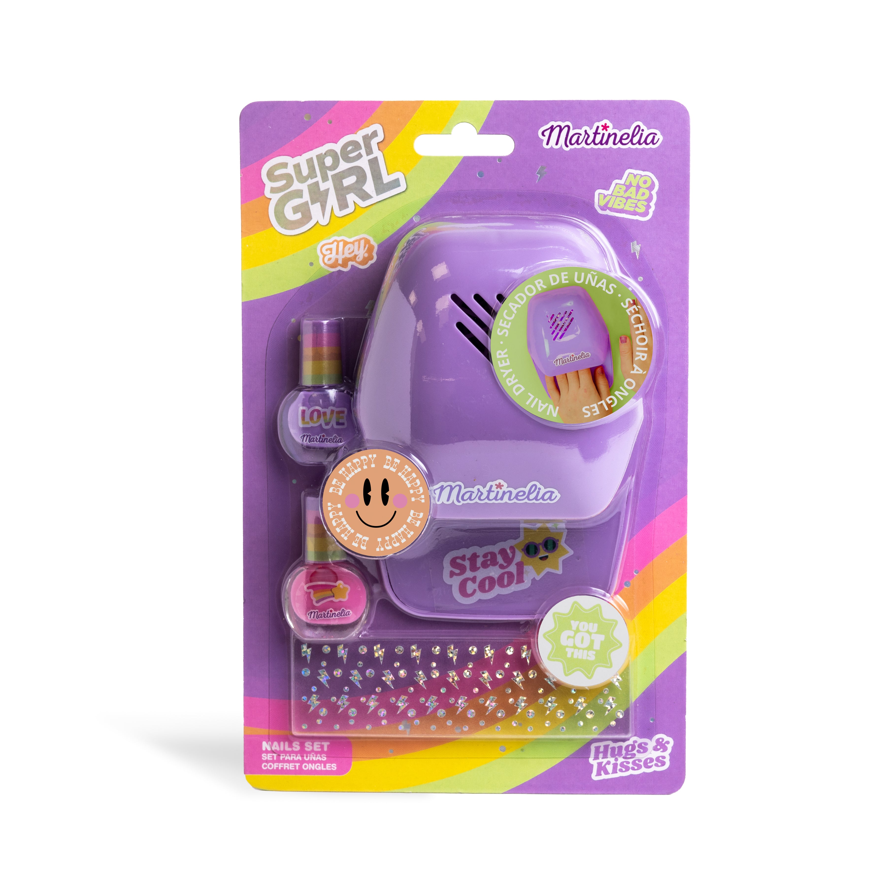 MARTINELIA SUPER GIRL NAIL SET WITH DRYER
