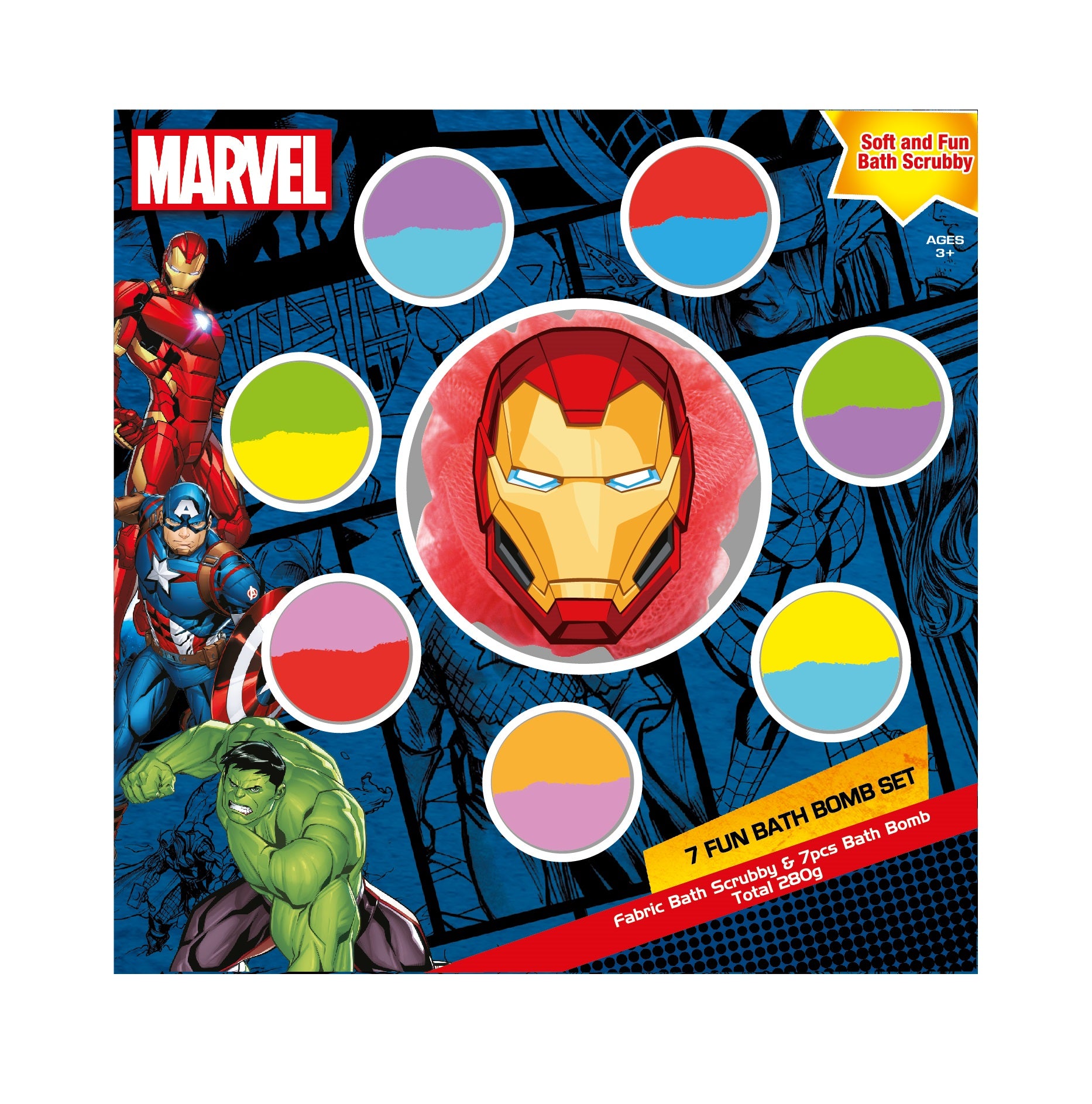 MARVEL 7 FUN DAY BATH BOMBS
