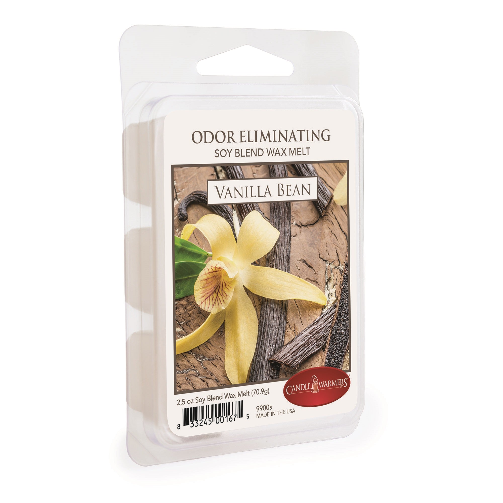 ODOR ELIMINATING 2.5oz WAX MELTS VANILLA BEAN