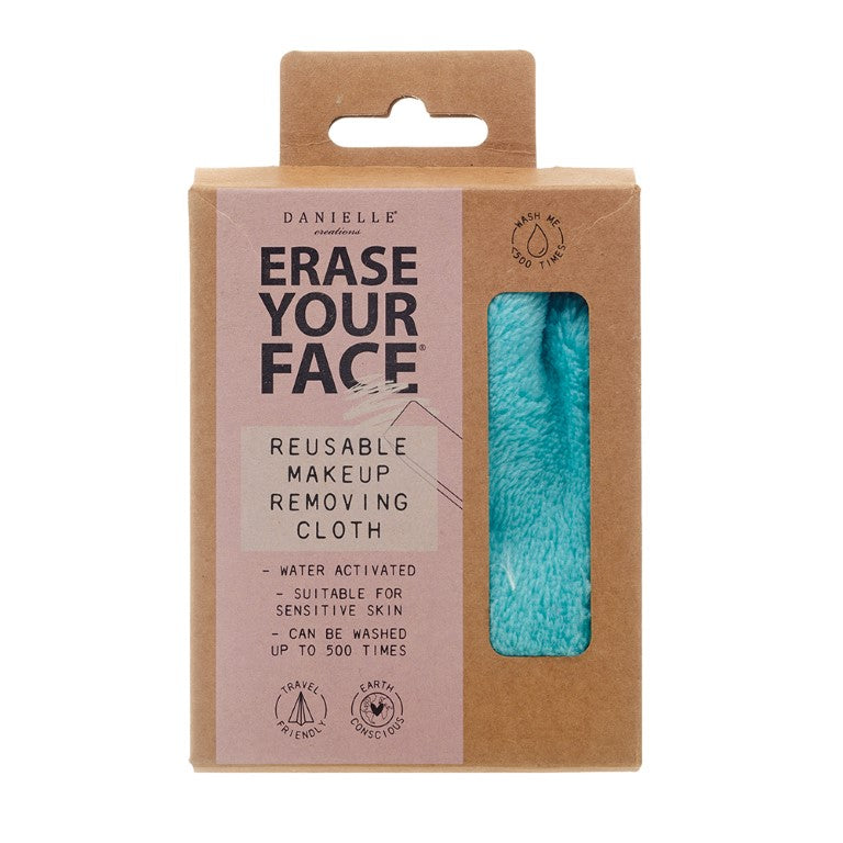 Erase Your Face Bright Turquoise