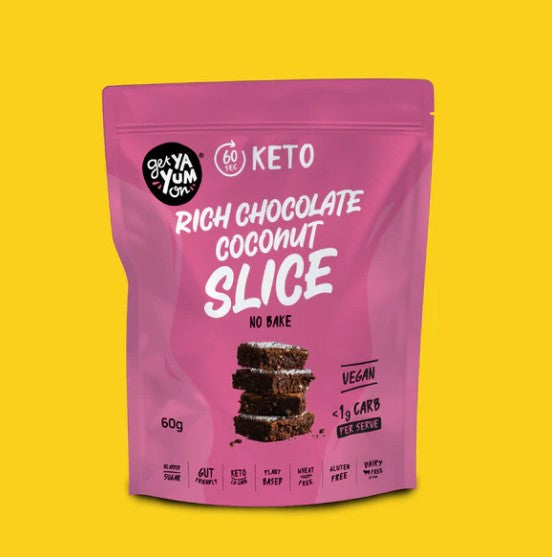 GYYO - KETO NO BAKE SLICE - CHOCOLATE COCONUT