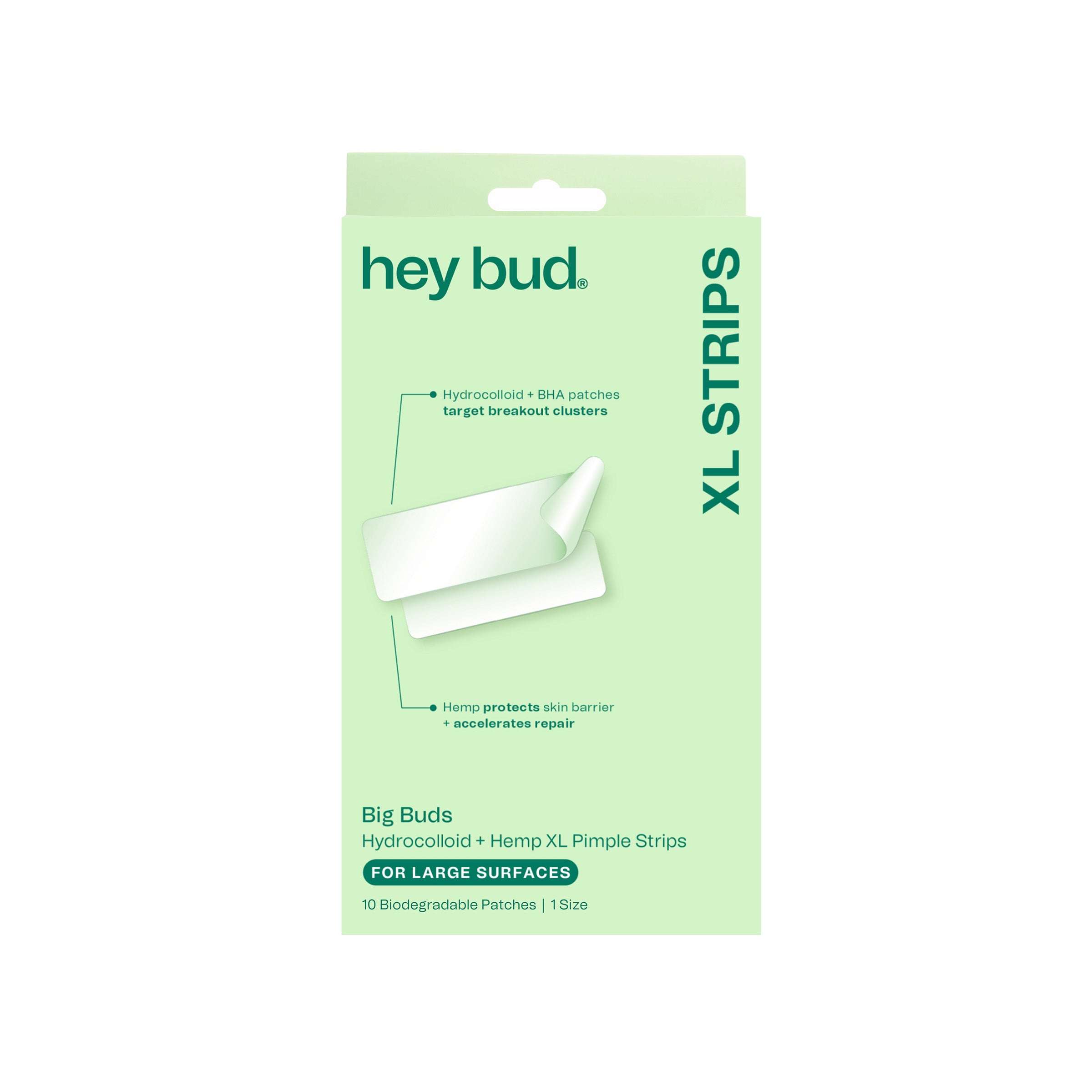 HEY BUD - PIMPLE PATCHES XL STRIPS 10 PCS
