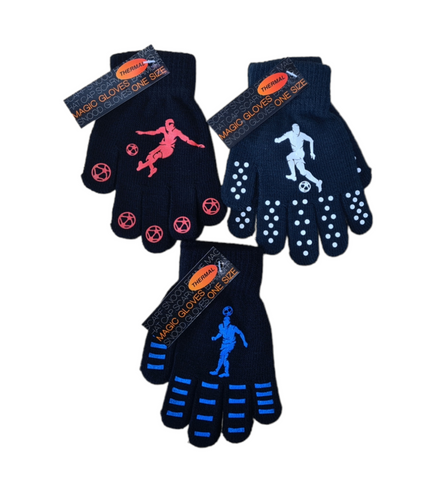 Magic Gloves W/Rubber Print For Boys