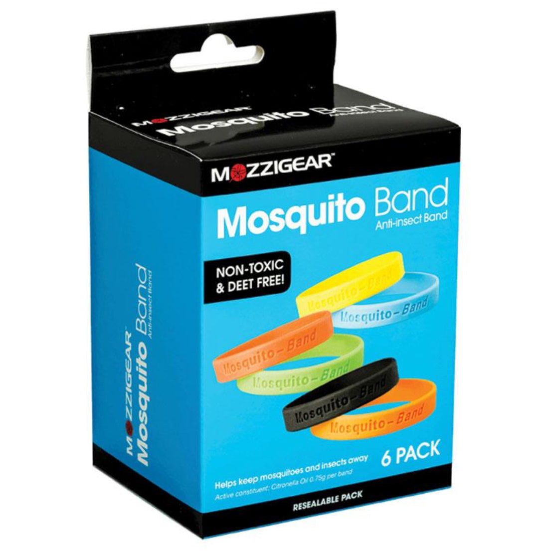 Mosquito Anti-Insect Band 6 Pack Plain Adult Size