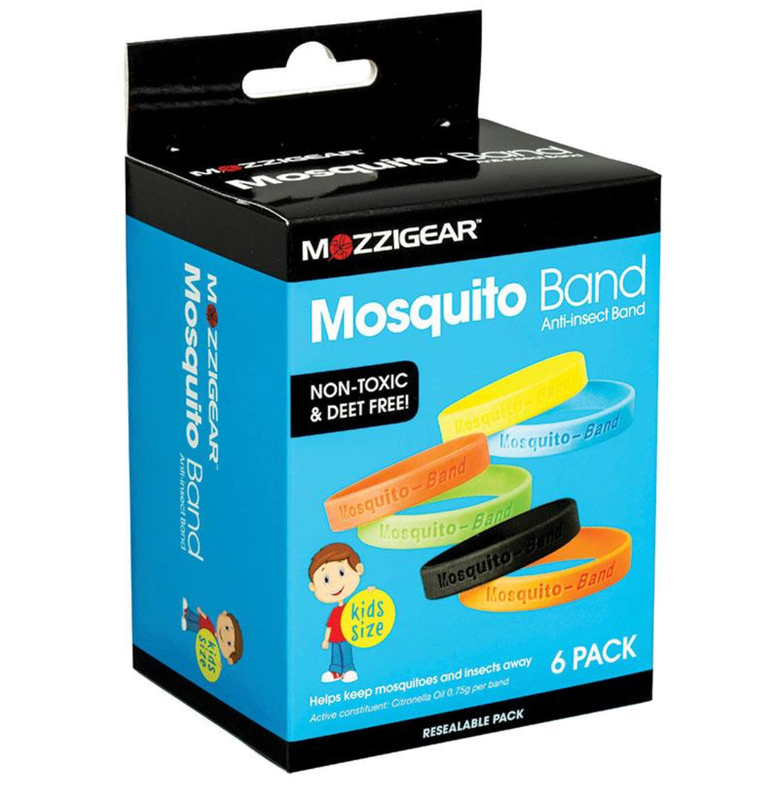 Mosquito Anti-Insect Band 6 Pack Plain Kids Size