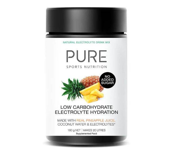 PURE ELECTROLYTE HYDRATION L-CARB - 160GM TUB - PINEAPPLE